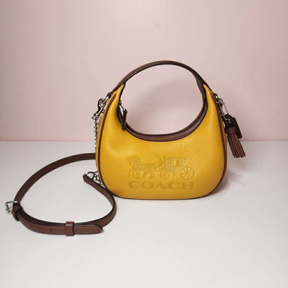 NWT Coach CT884 Carmen Mini Colorblock Yellow Gold Multi
